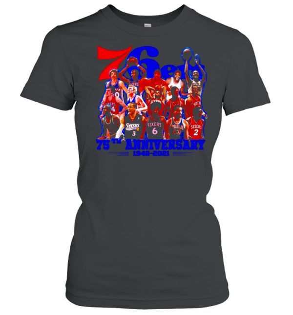 76ers 75th Anniversary 1946 2021 players shirt