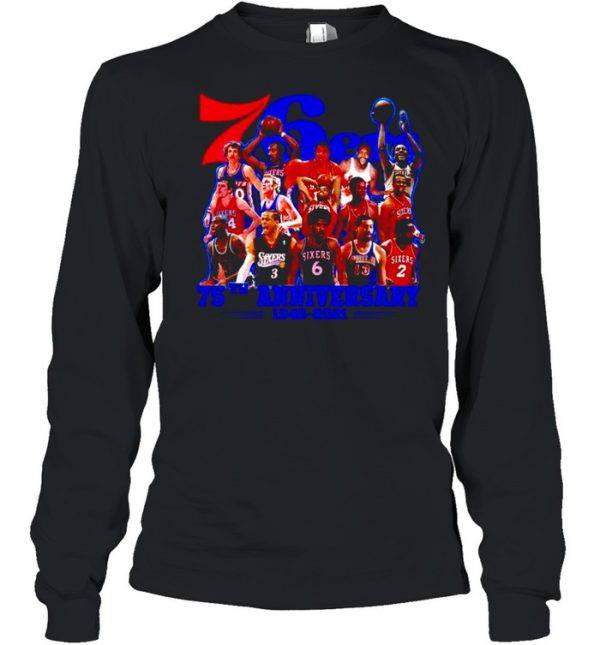 76ers 75th Anniversary 1946 2021 players shirt