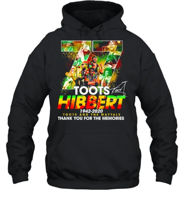 77 Toots Hibbert 1942 2020 Toots And The Maytals Thank You For The Memories SIgnature Shirt