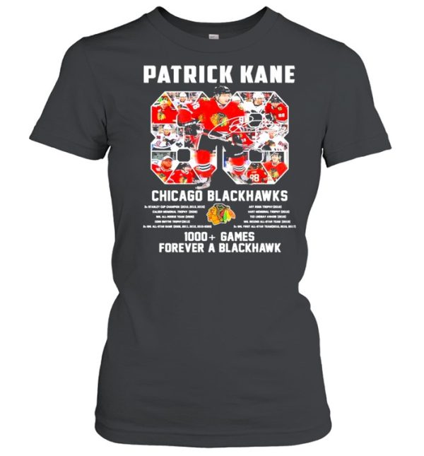 88 Patrick Kane 88 Chicago Blackhawks 1000 Games Forever A Blackhawk Signature Shirt