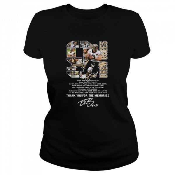 9 Drew Brees Thank You For The Memories Signature shirt