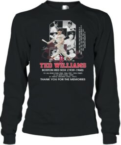 9 Ted Williams Boston Red Sox 1939 1960 Thank You For The Memories Signature Shirt 3