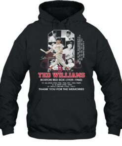 9 Ted Williams Boston Red Sox 1939 1960 Thank You For The Memories Signature Shirt 5