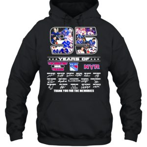 95 Years Of The Greatest NHL Teams New York Rangers Signatures Thank You For The Memories Shirt 5