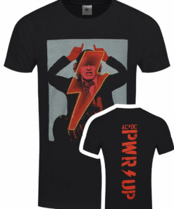 ACDC Angus Finger Horns Mens Black T Shirt 1