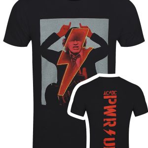 ACDC Angus Finger Horns Men’s Black T-Shirt