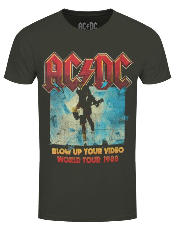 ACDC Blow Up Your Video Men’s Green T-Shirt