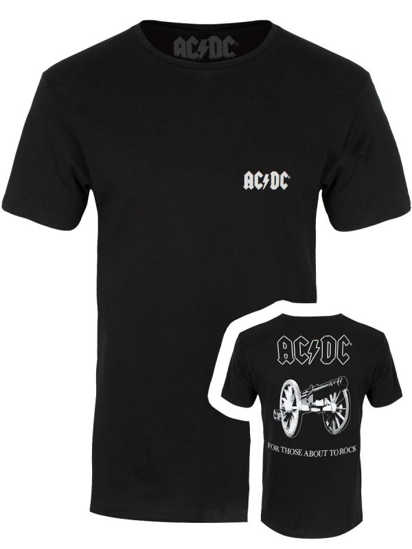 ACDC For Those About To Rock Men’s Black T-Shirt