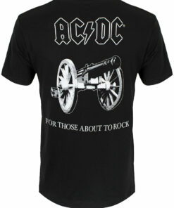 ACDC For Those About To Rock Men's Black T-Shirt 1 ACDC For Those About To Rock Mens Black T Shirt 2