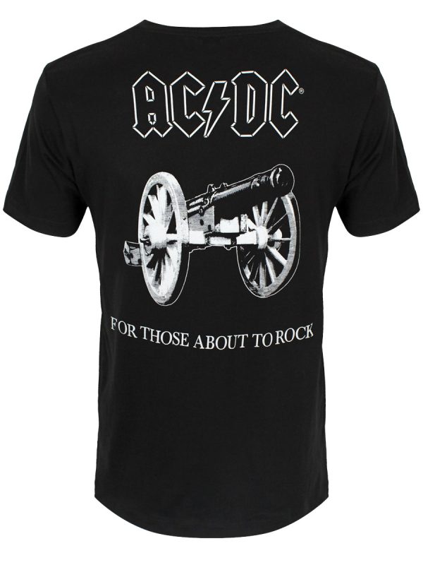 ACDC For Those About To Rock Men’s Black T-Shirt