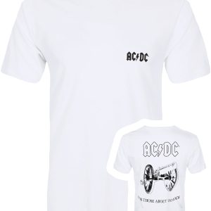 ACDC For Those About To Rock Mens White T Shirt 1