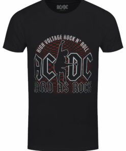 ACDC Hard As Rock Mens Black T Shirt 1