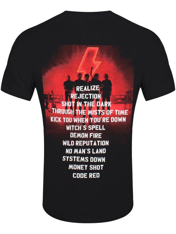 ACDC PWRUP Tracklist Men’s Black T-Shirt