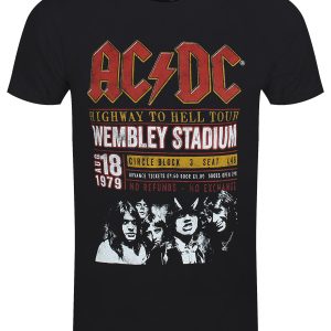 ACDC Wembley ’79 Men’s Black 100% Recycled Eco T-Shirt