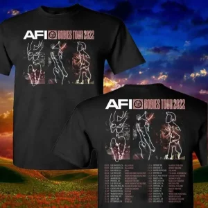 AFI Music Bodies Tour 2022 Shirt