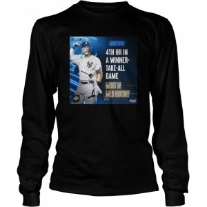 Aaron Judge 4th Hr in a winner take all game Most in MLB history ALDS shirt 3