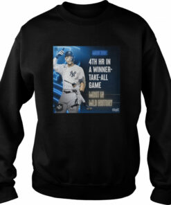 Aaron Judge 4th Hr in a winner take all game Most in MLB history ALDS shirt 3 Aaron Judge 4th Hr in a winner take all game Most in MLB history ALDS shirt 4