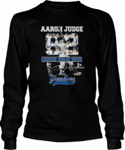 Aaron Judge 62 Career Home Runs New York Yankees signature shirt 3