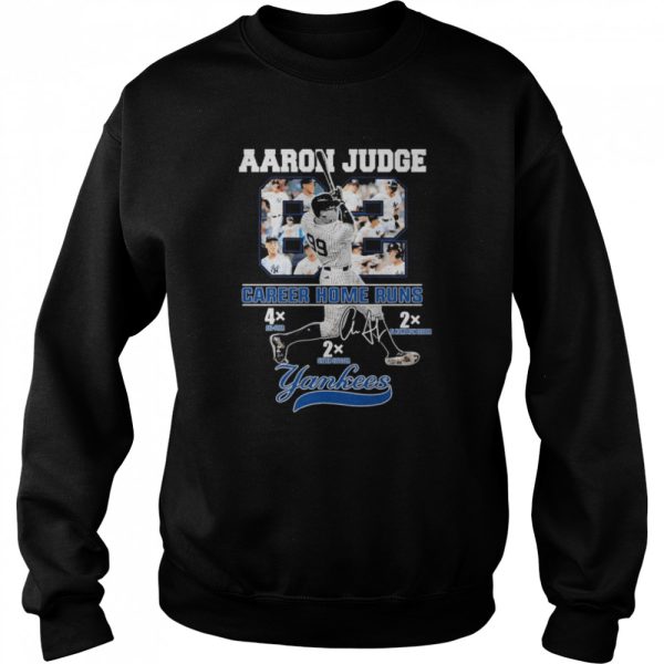 Aaron Judge 62 Career Home Runs New York Yankees signature shirt