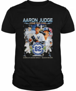 Aaron Judge 62 Yankees home run king American league single season record signature shirt 1