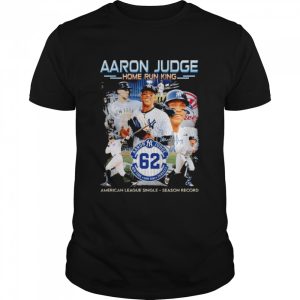 Aaron Judge 62 Yankees home run king American league single season record signature shirt