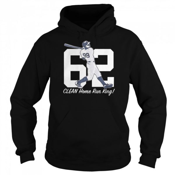 Aaron Judge 62 Clean Home Run King shirt, hoodie, sweater, long