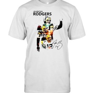 Aaron Rodgers Green Bay Packers signature t-shirt