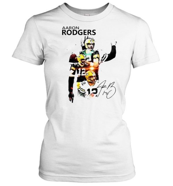 Aaron Rodgers Green Bay Packers signature t-shirt