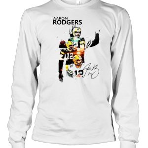 Aaron Rodgers Green Bay Packers signature t shirt 3