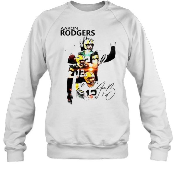 Aaron Rodgers Green Bay Packers signature t-shirt