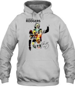 Aaron Rodgers Green Bay Packers signature t shirt 5