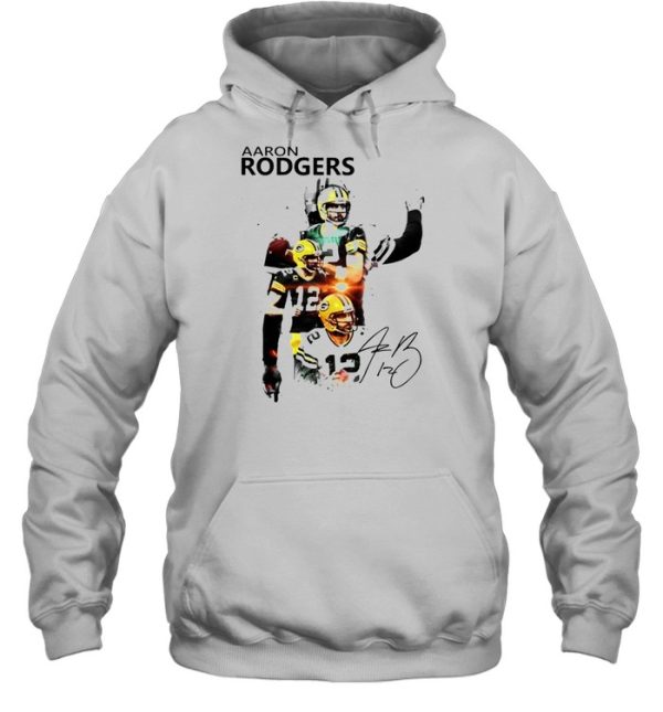 Aaron Rodgers Green Bay Packers signature t-shirt