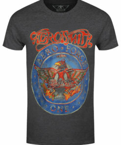 Aerosmith Aero Force One Mens Grey Heather T Shirt 1