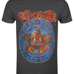 Aerosmith Aero Force One Men’s Grey Heather T-Shirt