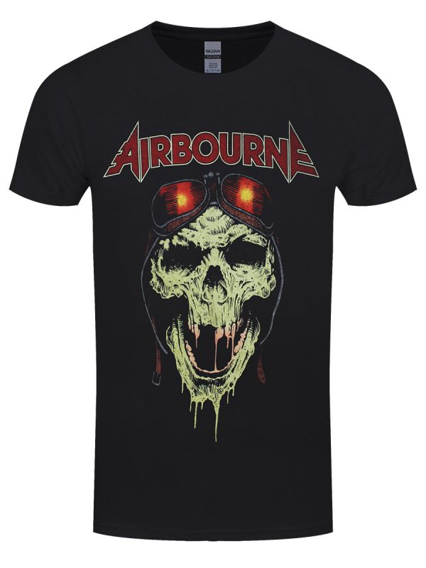 Airbourne Hell Pilot Glow Men’s Black T-Shirt