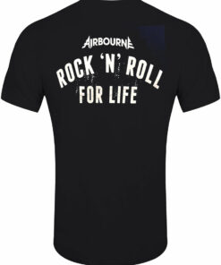 Airbourne R 'n' R Boneshaker Men's Black T-Shirt 1 Airbourne R n R Boneshaker Mens Black T Shirt 2