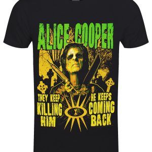 Alice Cooper Graveyard Men’s Black T-Shirt