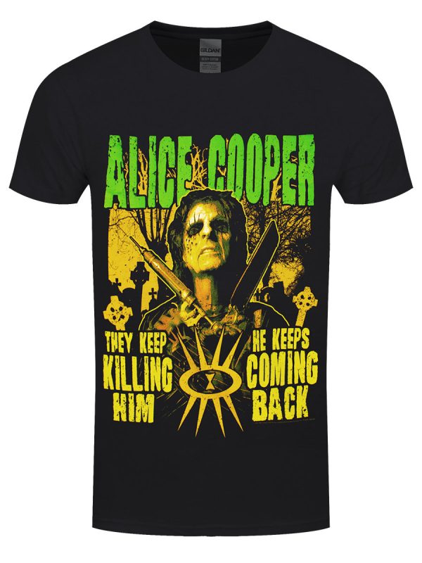 Alice Cooper Graveyard Men’s Black T-Shirt