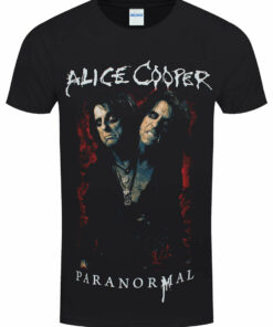 Alice Cooper Paranormal Splatter Mens Black T Shirt 1
