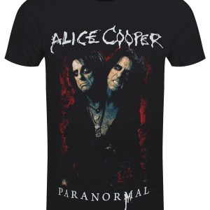 Alice Cooper Paranormal Splatter Men’s Black T-Shirt