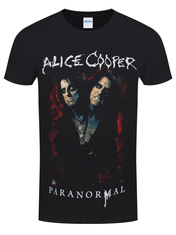 Alice Cooper Paranormal Splatter Men’s Black T-Shirt