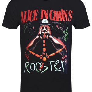 Alice In Chains Rooster Mens Black T Shirt 1