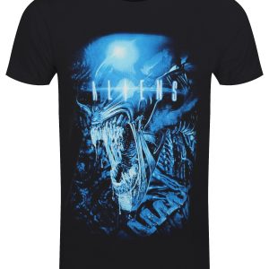 Aliens Key Art Mens Black T Shirt 1