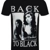 Amy Winehouse Back To Black Men’s Black T-Shirt