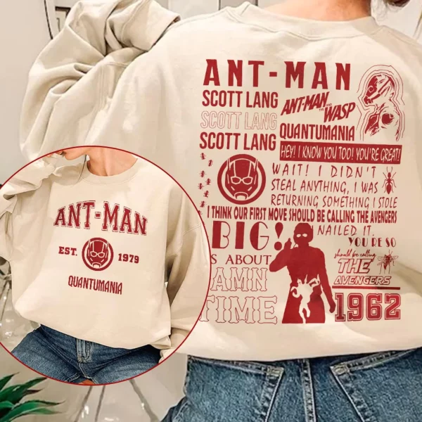 Ant-man Movie, Scott Lang Ant-Man and the Wasp Double Sides shirt