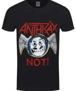Anthrax Not Wings Mens Black T Shirt 1