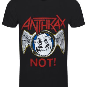 Anthrax Not Wings Mens Black T Shirt 1