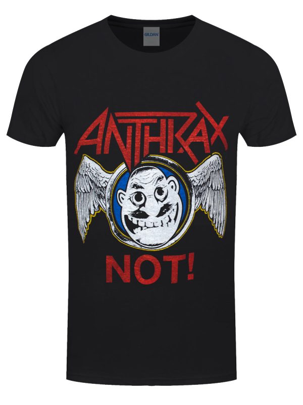 Anthrax Not Wings Men’s Black T-Shirt