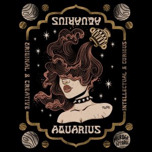 Aquarius Zodiac T shirt 1