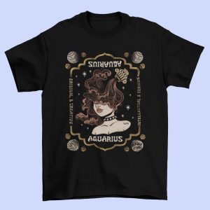 Aquarius Zodiac T shirt 2